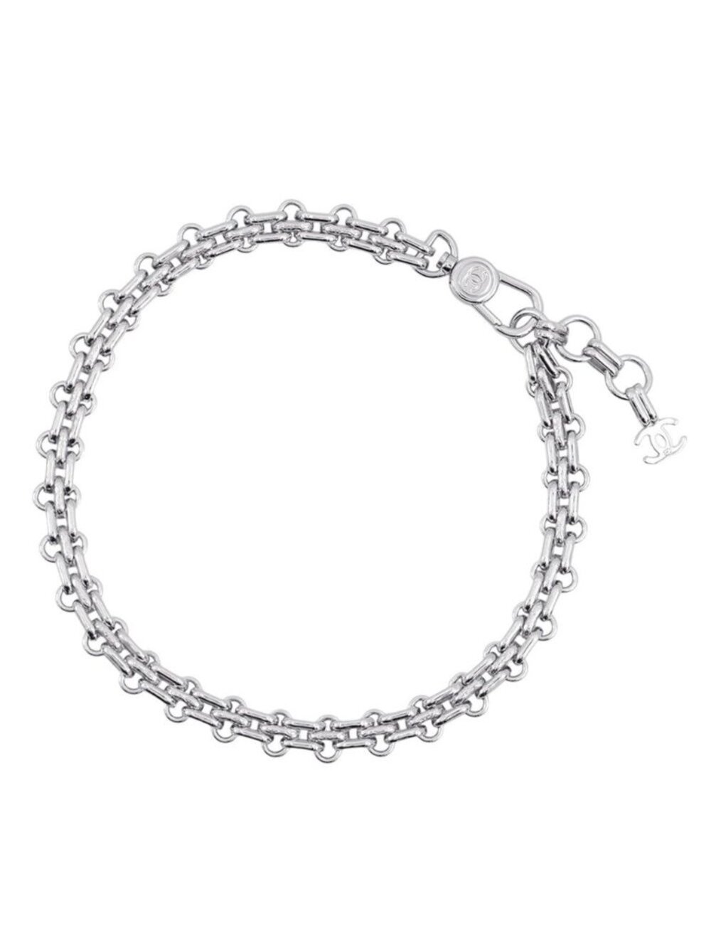 Chanel Necklace CC Logo Chain Metal